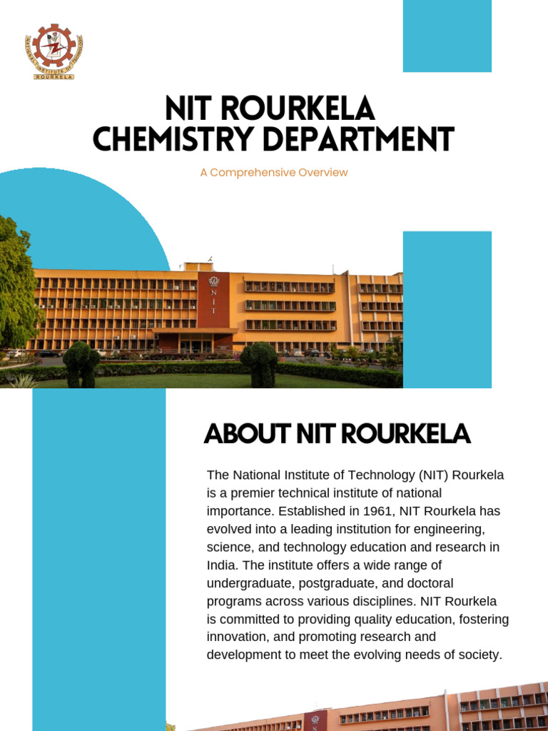 NIT Rourkela Chemistry Department Overview | PDF | Inorganic Chemistry ...
