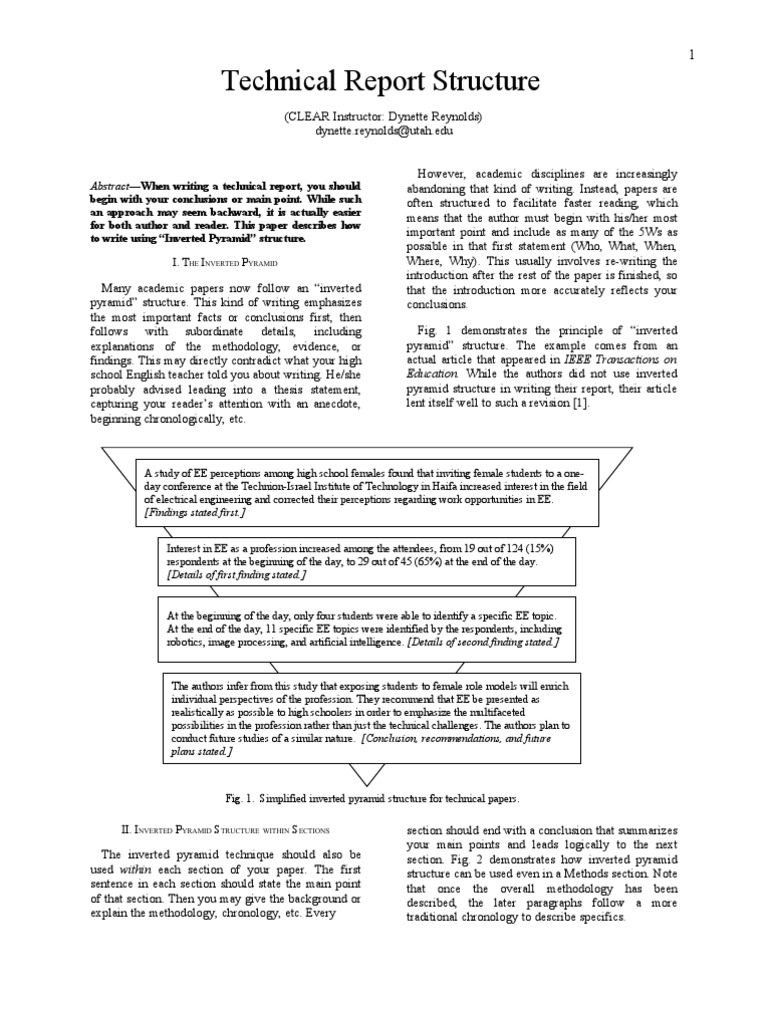 Samples of technical writing image