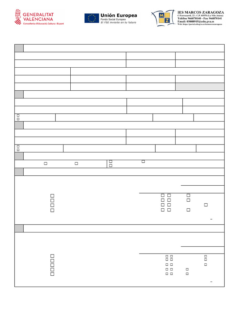 Impreso Matr cula Curso 2025 2026 PDF