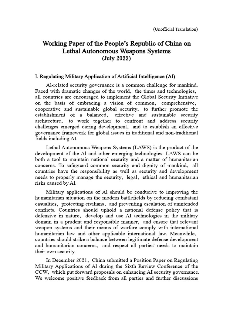 Regulating Lethal Autonomous Weapons | PDF | Artificial Intelligence ...