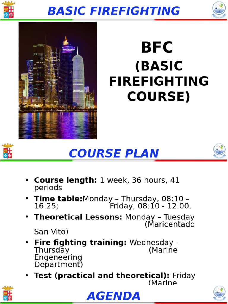 Basic Firefighting Course Overview | PDF | Combustion | Fires