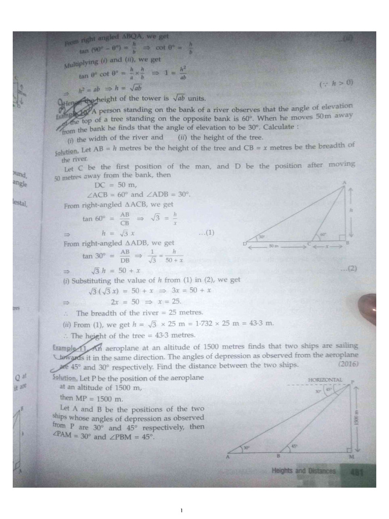Height and Distance | PDF