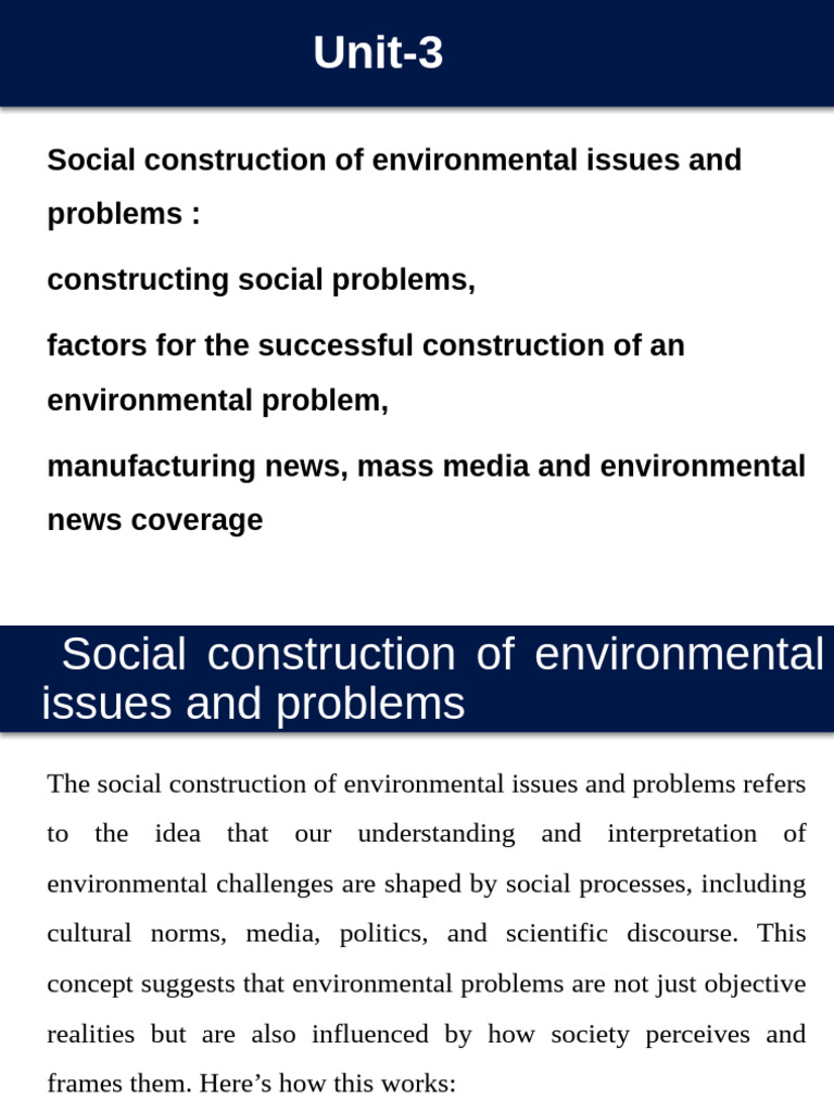 Social Construction of Environmental Issues | PDF | Sustainability ...