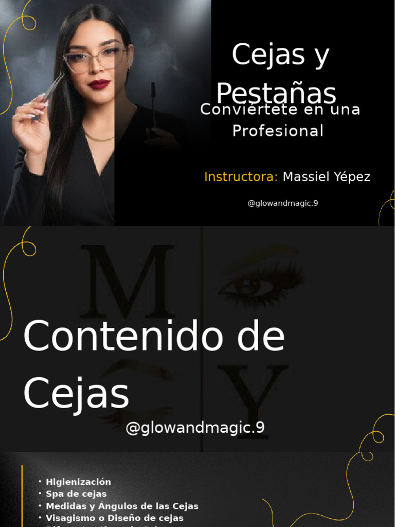 Curso Profesional de Cejas y Pestañas | PDF | Ceja | Cabello humano