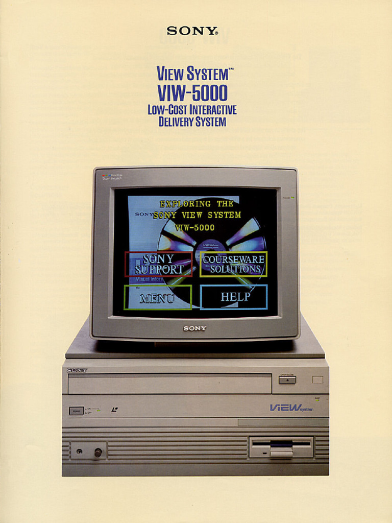 Sony VIW-5000 Interactive Workstation | PDF | Workstation | Personal ...