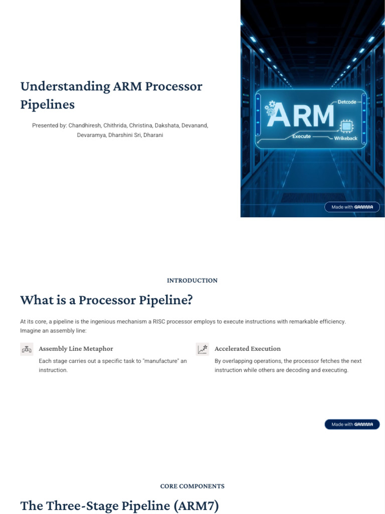 ARM Pipeline Architecture Overview | PDF | Central Processing Unit ...