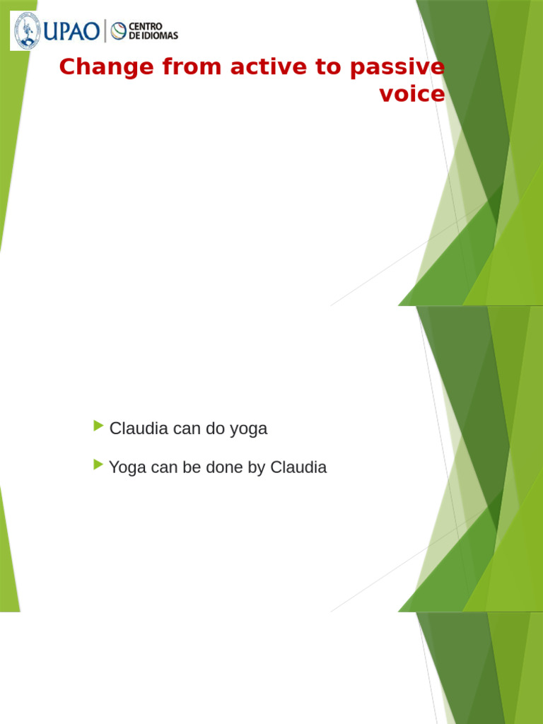 Active to Passive Voice Examples | PDF