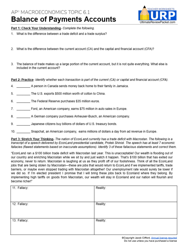 Understanding Balance of Payments Accounts | PDF | Balance Of Trade ...