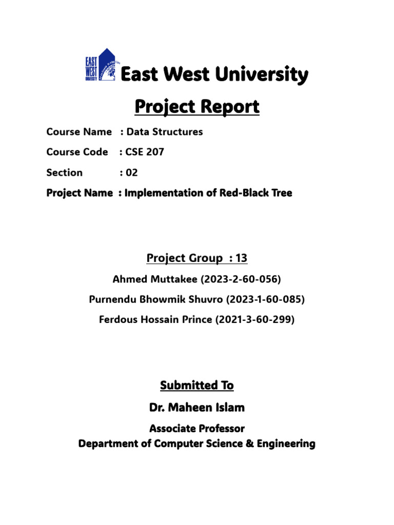 Red-Black Tree Implementation in C++ | PDF | Computer Science ...