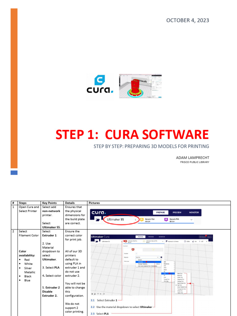Cura Settings for 3D Printing Guide | PDF | Computing