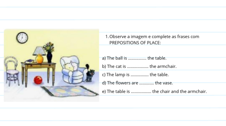 Prepositions of Place | PDF