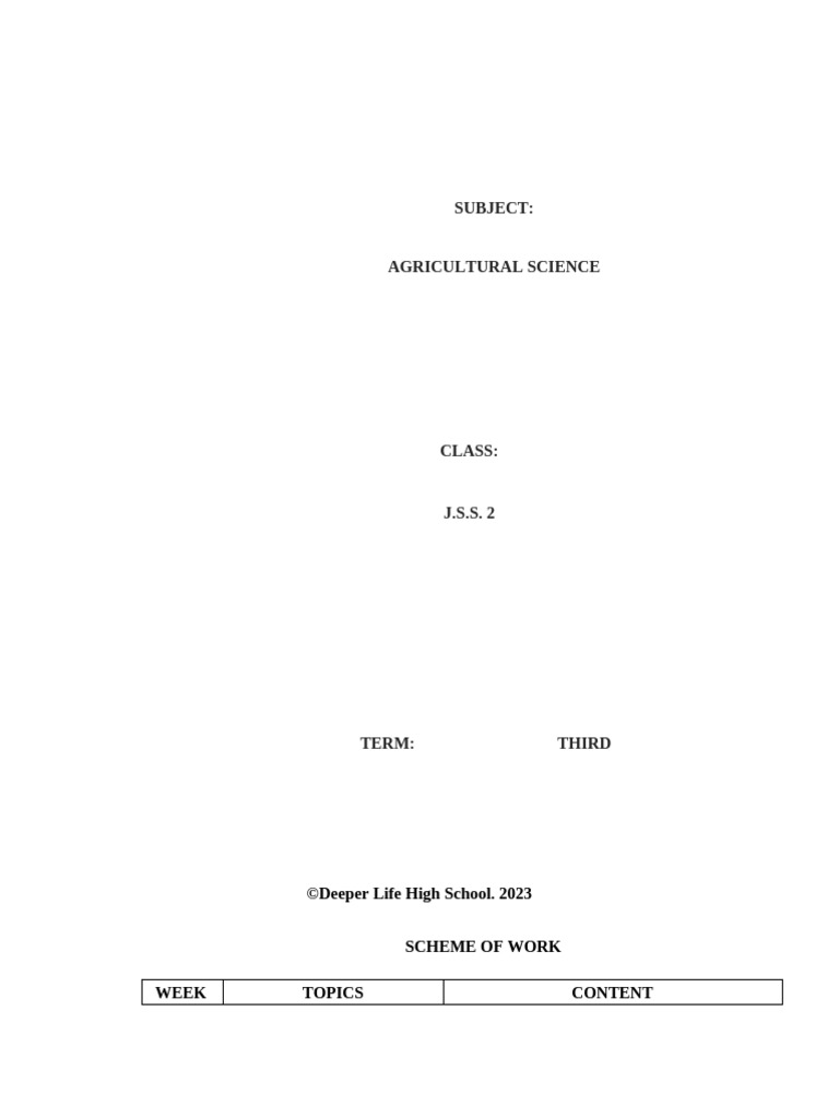 Agric Science Year 7 | PDF | Fish | Fodder