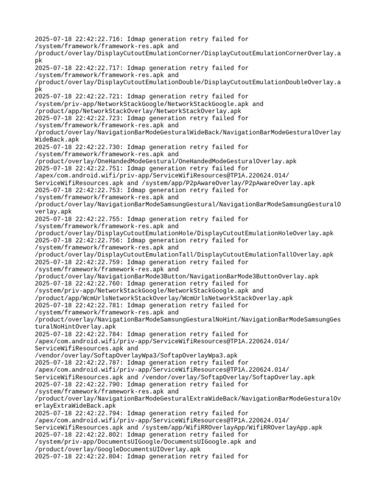 Idmap Generation Failures Overview | PDF | Software | Tablet Computer