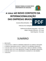 Economia Mineral Brasileira - Vale
