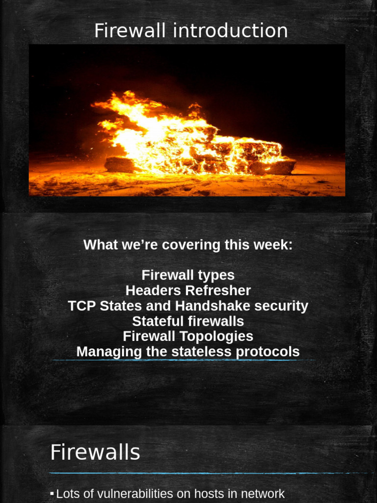 Week5 Firewall Introduction | PDF | Transmission Control Protocol ...