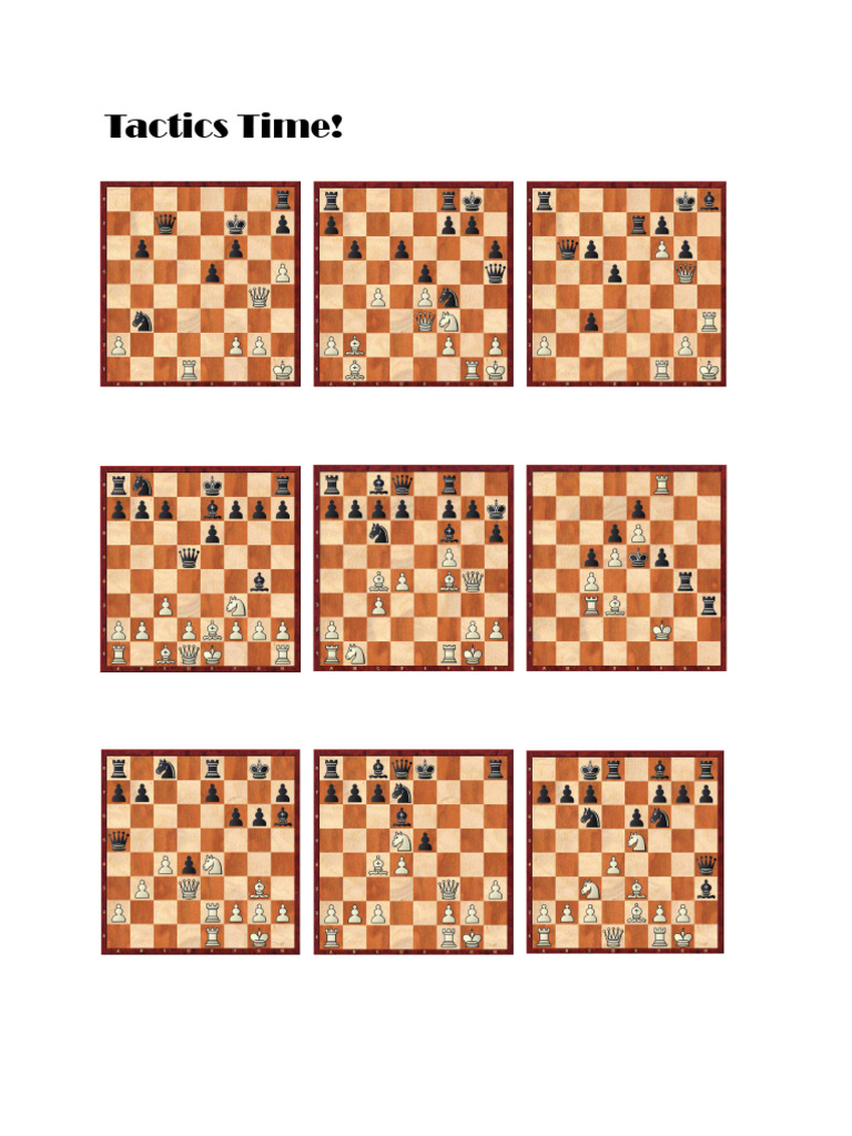 Chess Tactics from Real Games 2012 | PDF