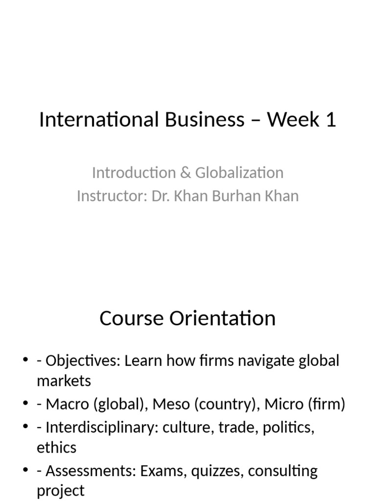 Understanding Globalization in Business | PDF
