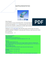 Setting Mikrotik Dan Squid Proxy External Full Versi