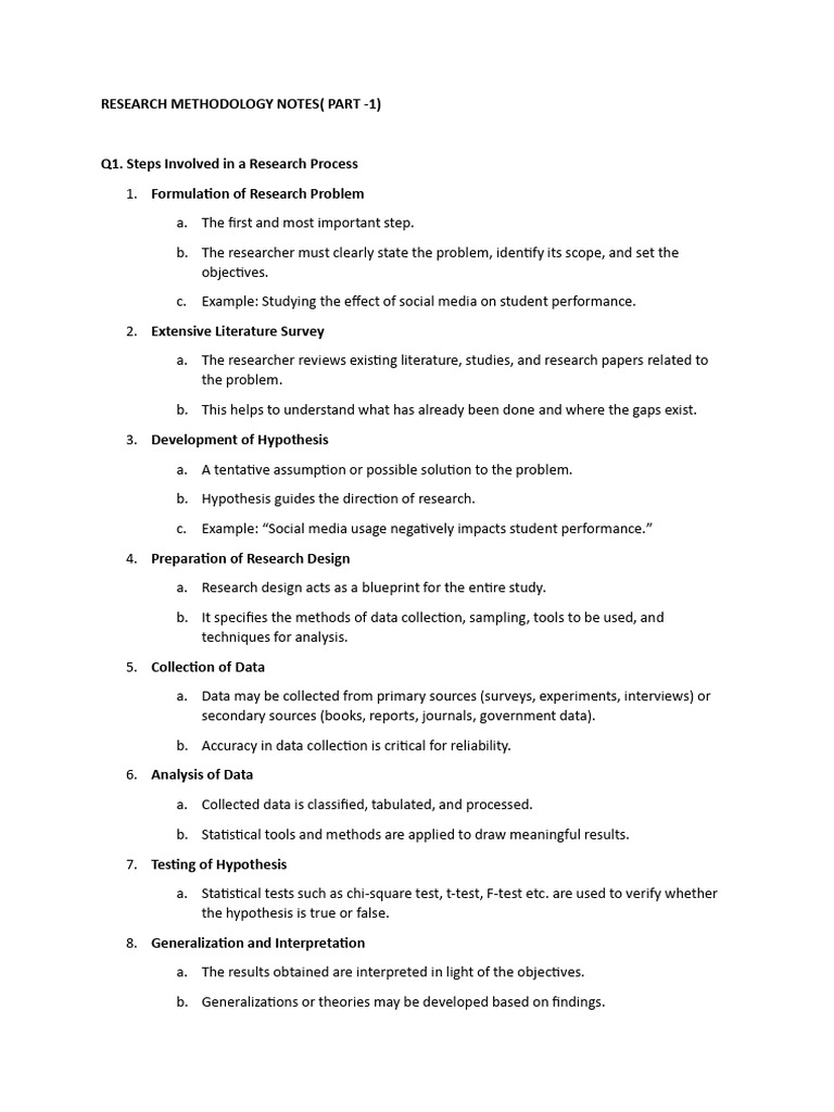 Research Methodology Steps Explained | PDF | Methodology | Scientific ...
