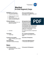 SpaceX-D Manifest USOS Cargo & Experiments