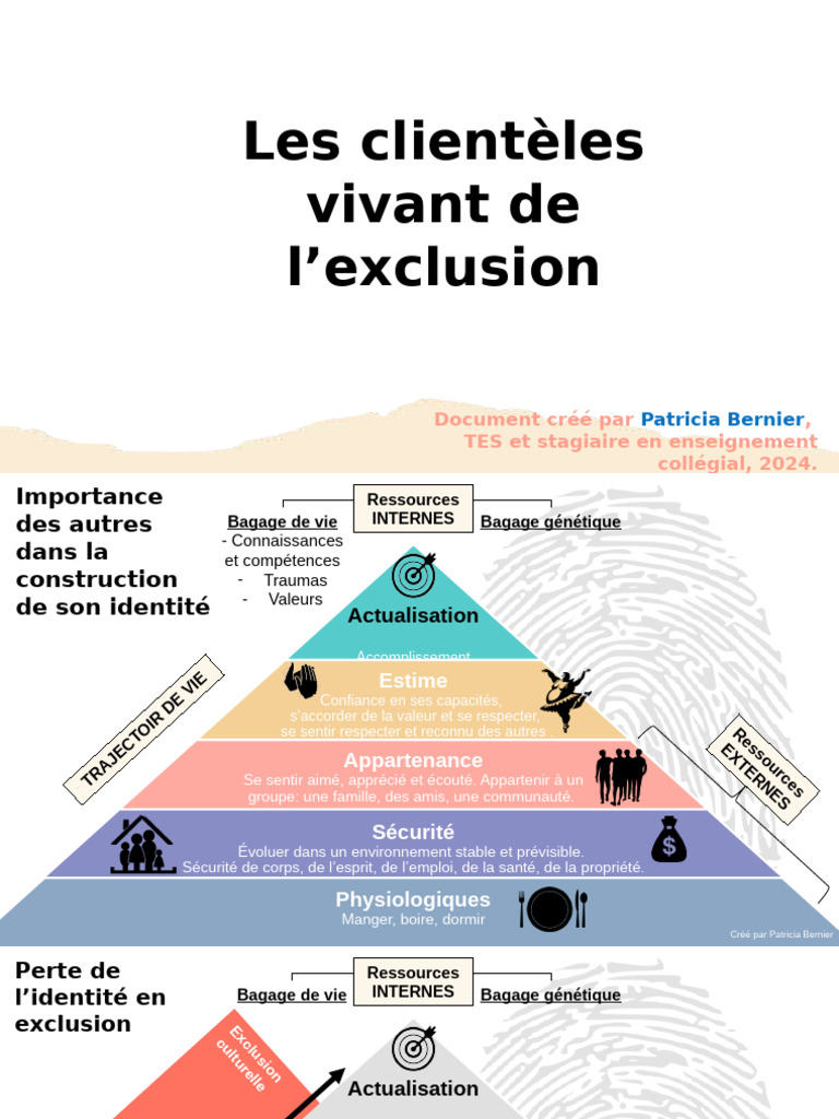 Clientèles vulnérables à l'exclusion | PDF | Exclusion sociale