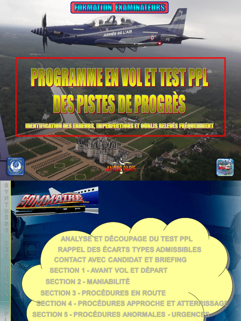 Guide complet du test PPL en vol | PDF | Contrôle de la circulation ...