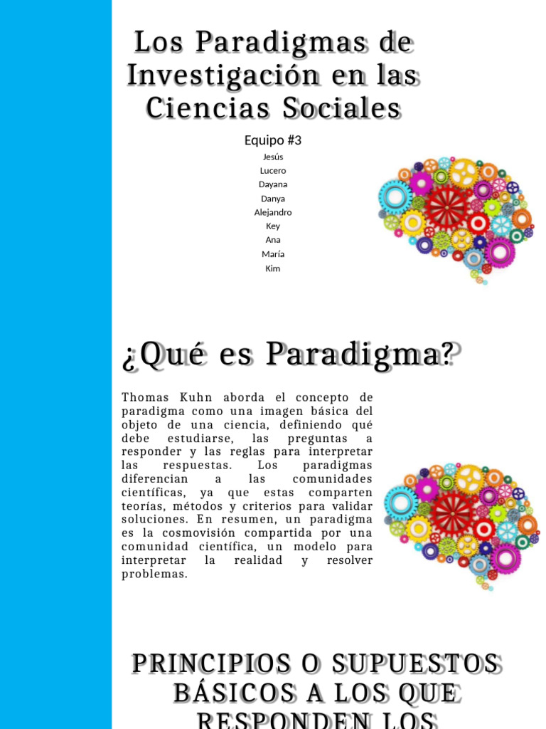 Paradigmas de Investigación en Ciencias Sociales | PDF | Paradigma ...