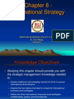 Chapter 8 - International Strategy: Mgnt428 Business Policy & Strategy Dr. Gar Wiggs, Instructor