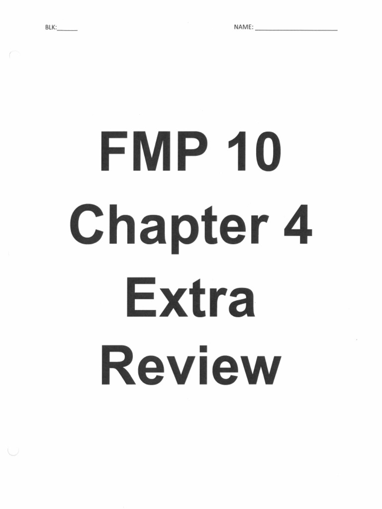 Chapter 4 Extra Review Package | PDF