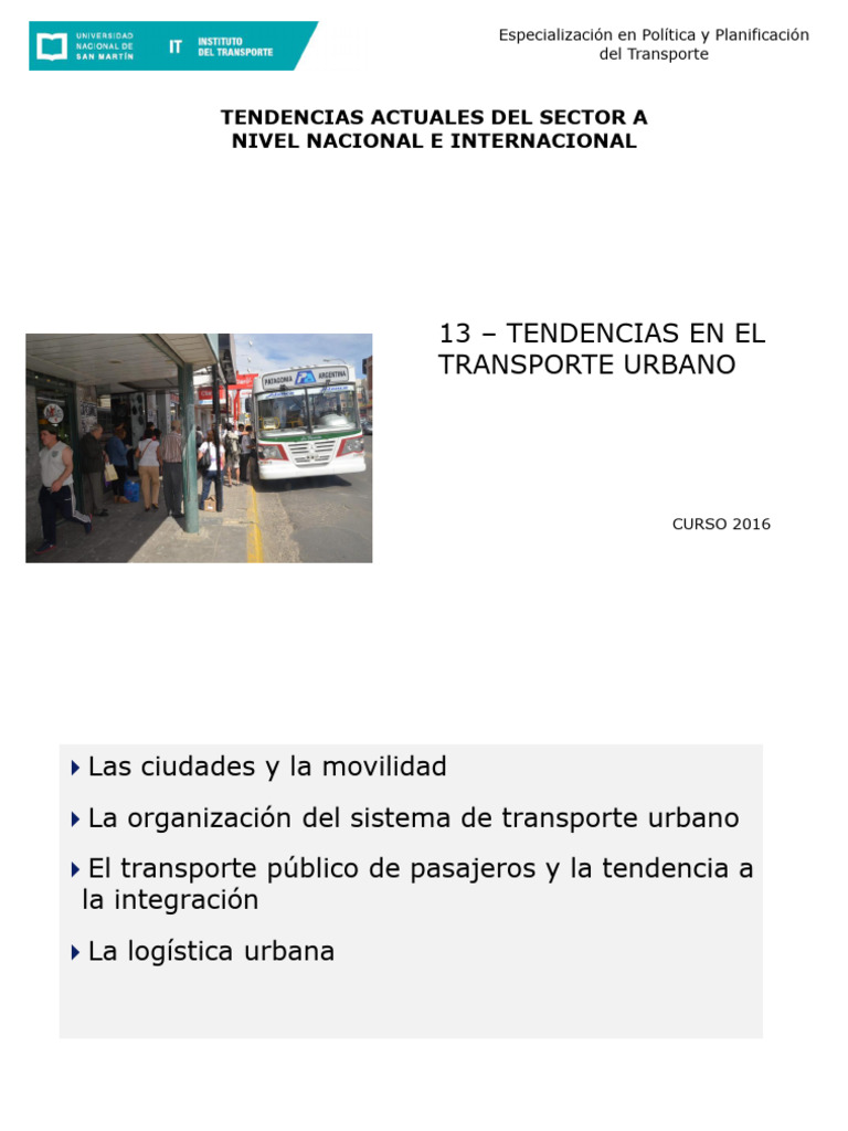 Tendencias en Transporte Urbano 2023 | PDF | Transporte | Transporte ...