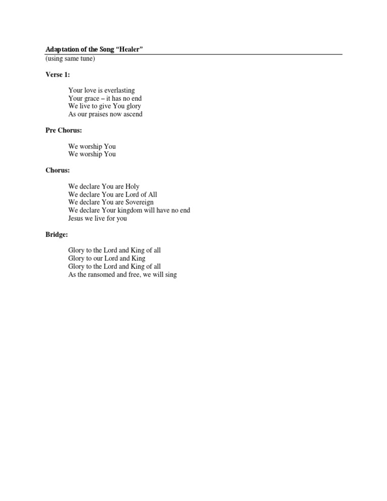 Adaptation of The Song | PDF
