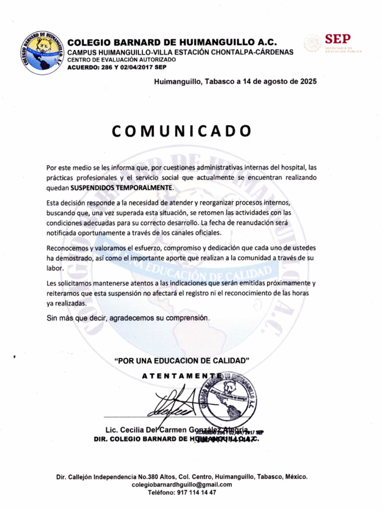 Comunicado | PDF