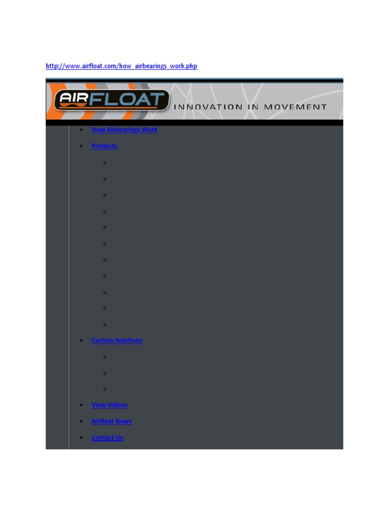Air Bearings PDF Bearing (Mechanical) Concrete