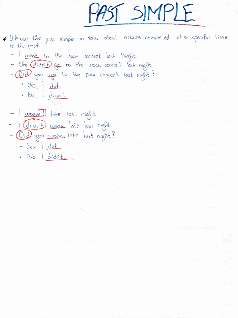 Past Simple Pravila | PDF