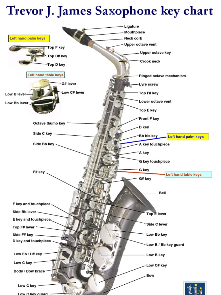 Saxophone Key Chart Overview | PDF