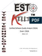 Certified Software Quality Analyst (CSQA) Exam: CSQA: Edition: 2.0
