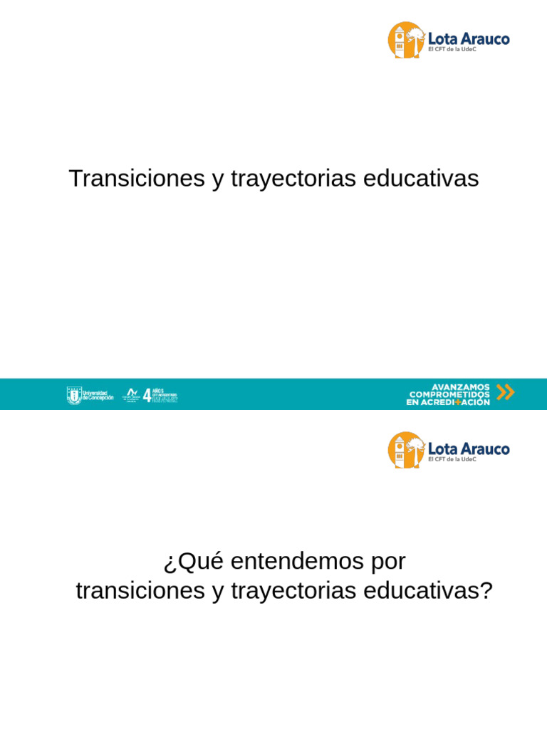 Transiciones en Trayectorias Educativas | PDF | Educación de la primera ...