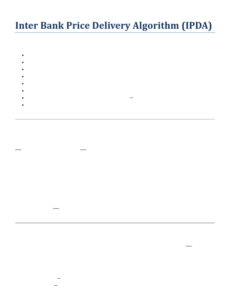 Inter Bank Price Delivery Algorithm | PDF | Microeconomics | Investing