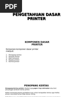 Komponen Utama Printer dan Fungsinya | PDF