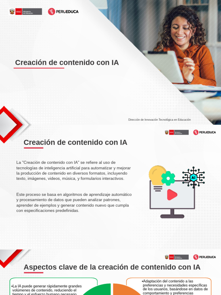 Creación de Contenido Educativo con IA | PDF | Inteligencia artificial ...