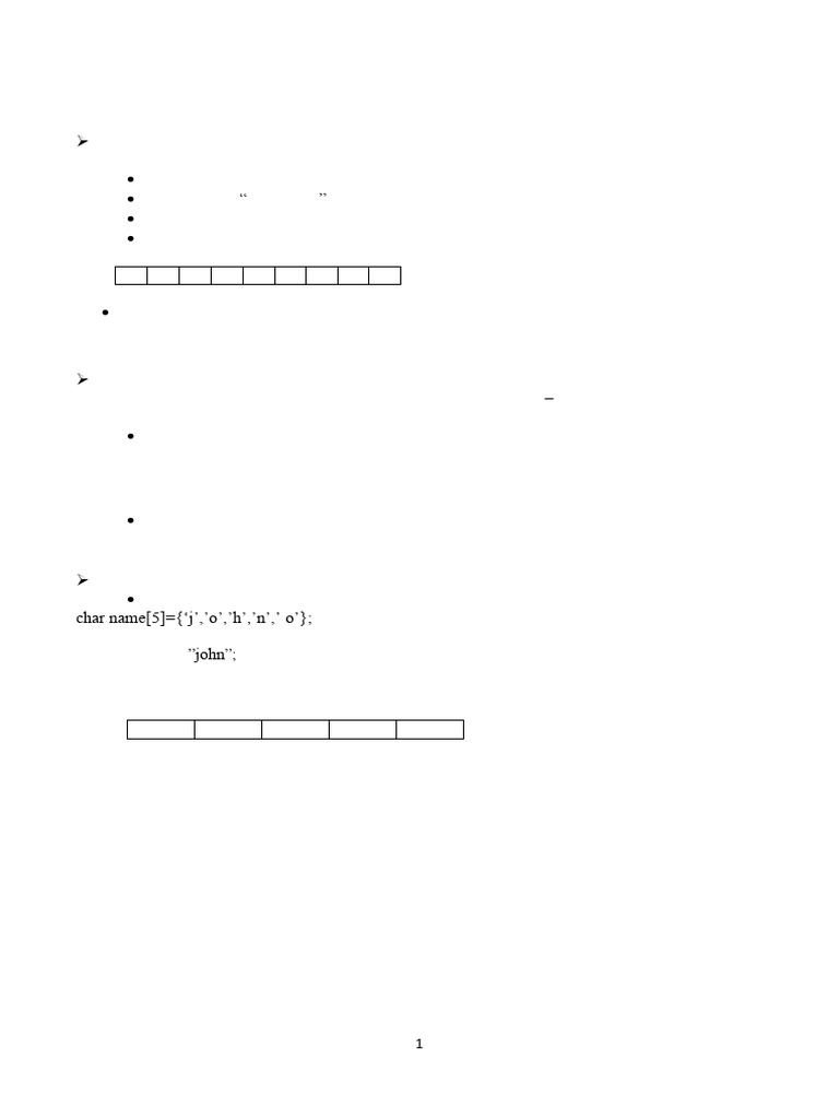 Strings and Pointers in C Programming | PDF | Pointer (Computer ...