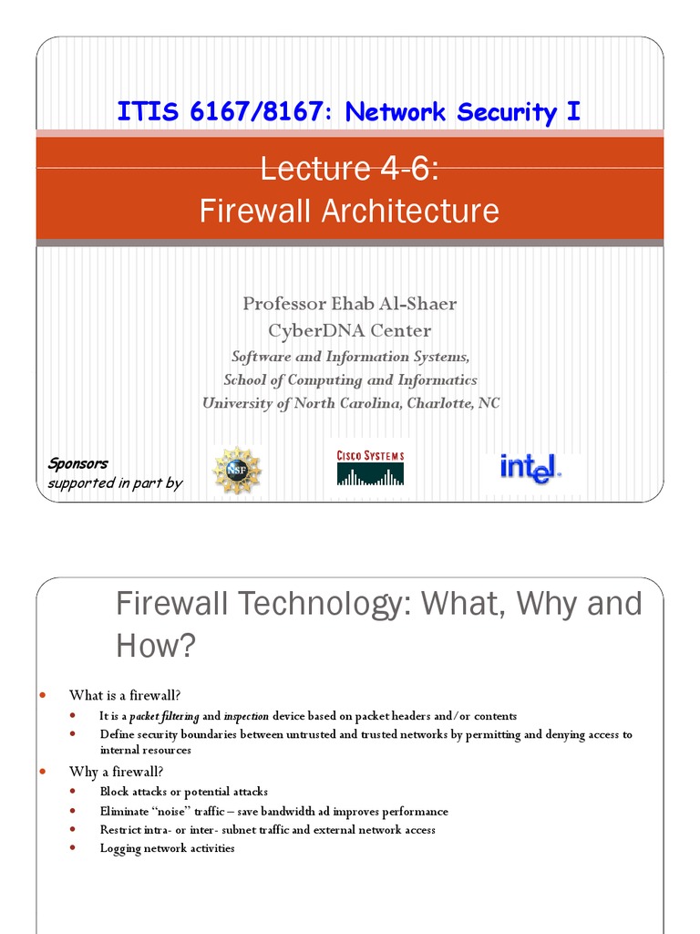 Firewall Architecture Overview | PDF | Firewall (Computing ...