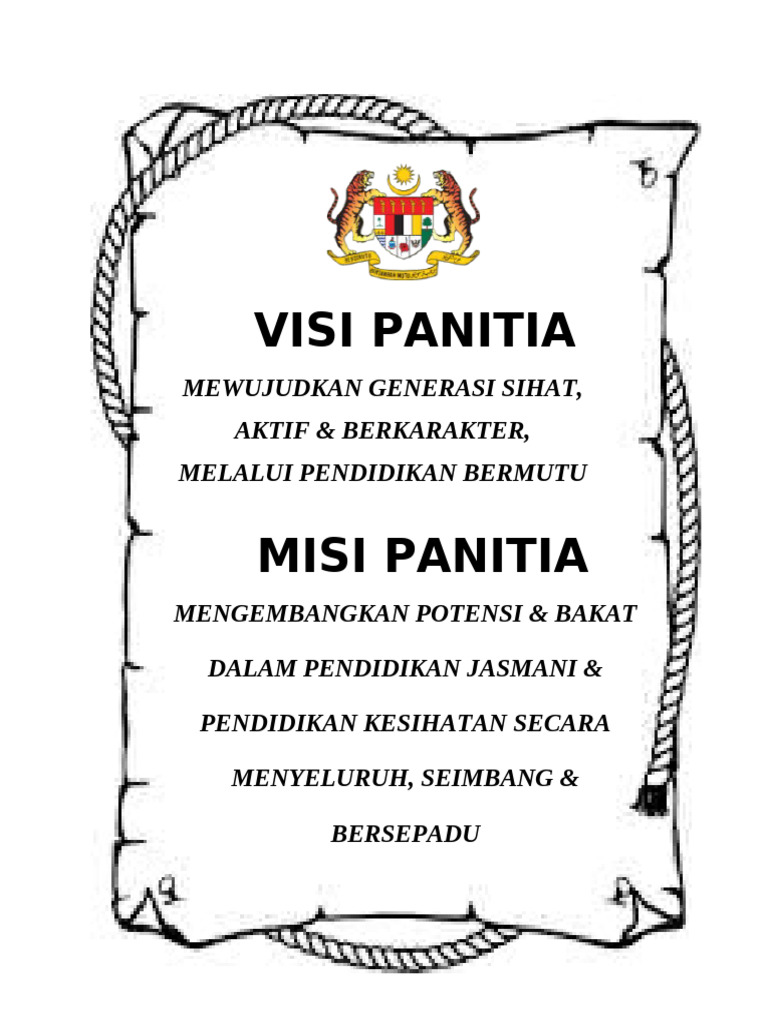 Visi & Misi Panitia | PDF
