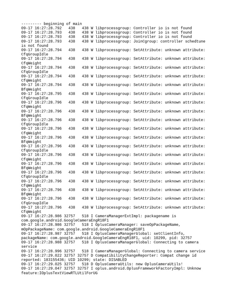 Android Log Errors and Warnings Analysis | PDF | Computing Platforms ...