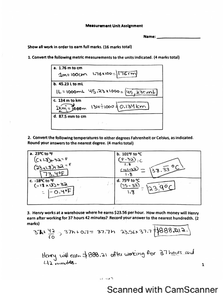 Measurements | PDF
