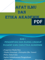 I. Arti Dan Ruang Lingkup Fil Ilmu &amp E Akademik