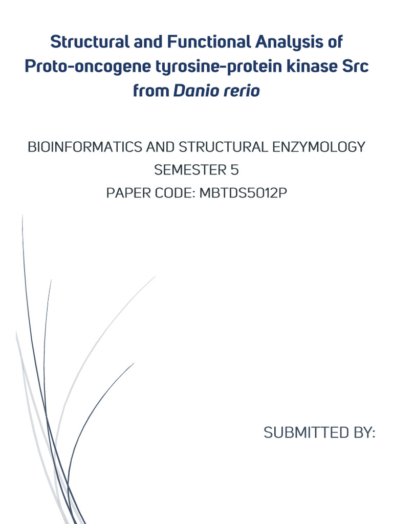 Src Protein Kinase Analysis and Modeling | PDF | Biology | Life Sciences