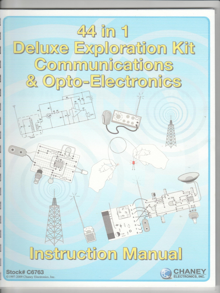 Chaney Electronics-44 in 1-Deluxe Exploration Kit-Communications and ...