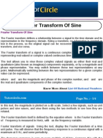 Fourier Transform of Sine