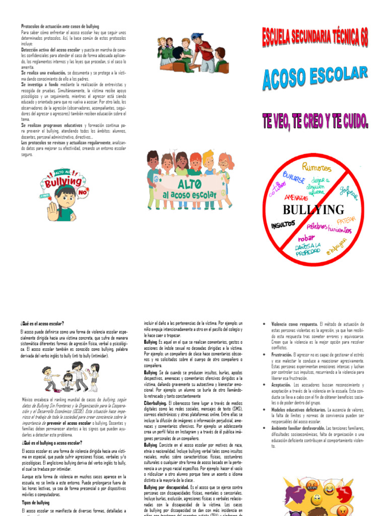 Protocolos contra el acoso escolar | PDF | Violencia | Agresión